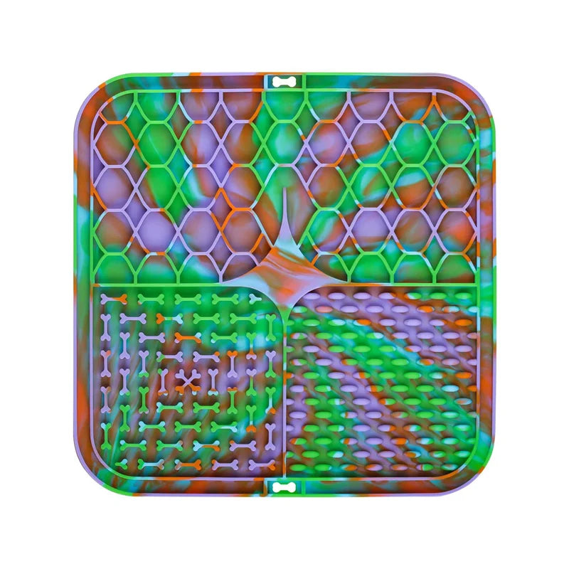 Pet Lick Mat for Dogs & Cats - Calming Distraction Tool for Storms, Vet Visits & Grooming