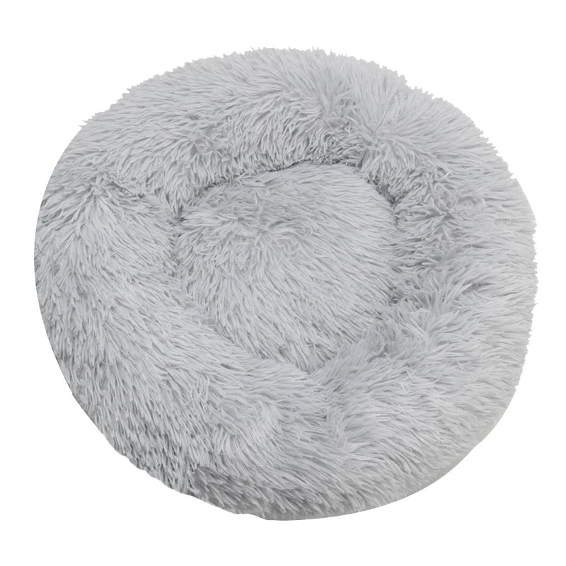 Calming Pet Bed for Dogs & Cats - Anti-Anxiety Donut Bed with Raised Edges for Deep Sleep