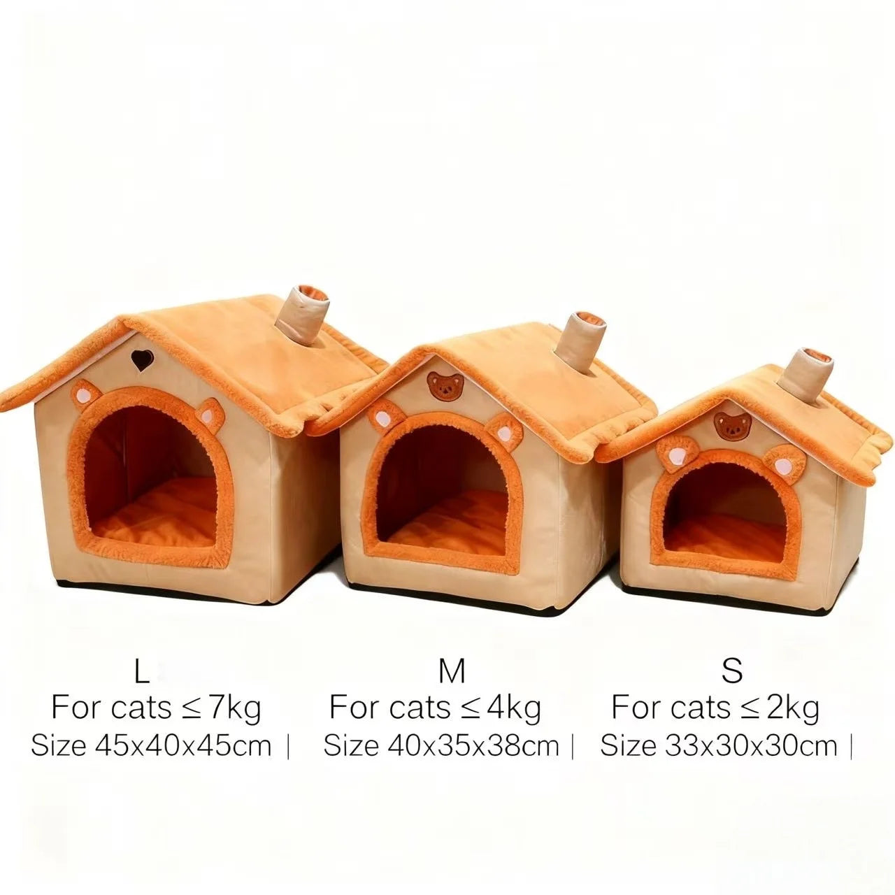 Enclosed Cat & Dog House Bed - Anti-Anxiety Cave Bed with Full Coverage for Ultimate Security