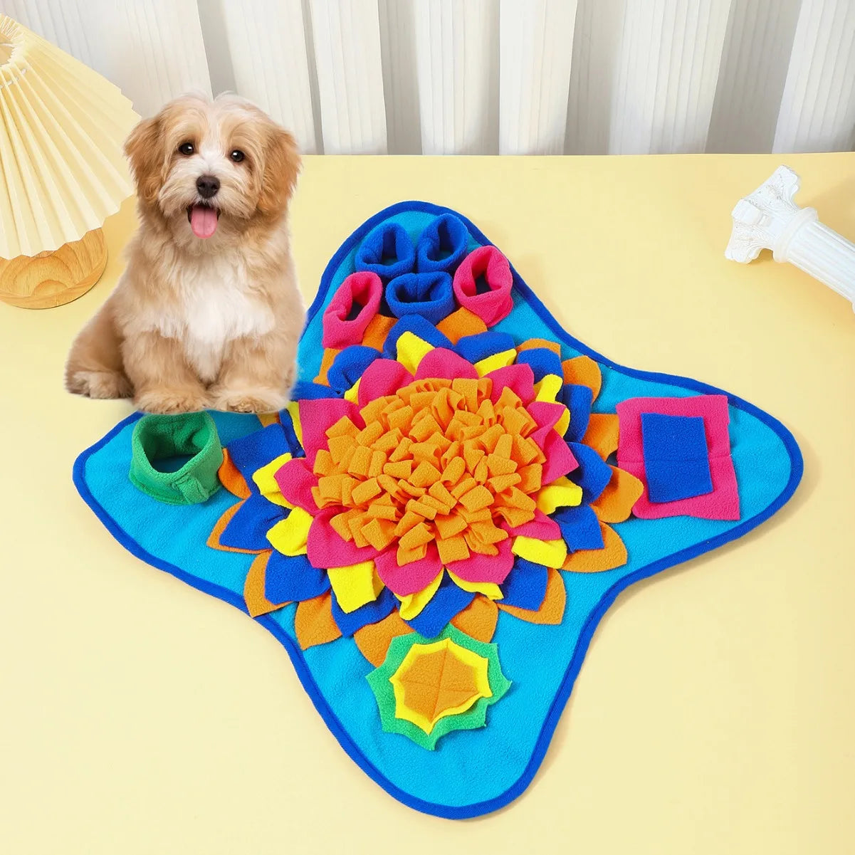 Pet Snuffle Mat for Dogs & Cats - Interactive Feeding Toy for Anxiety Relief & Mental Stimulation