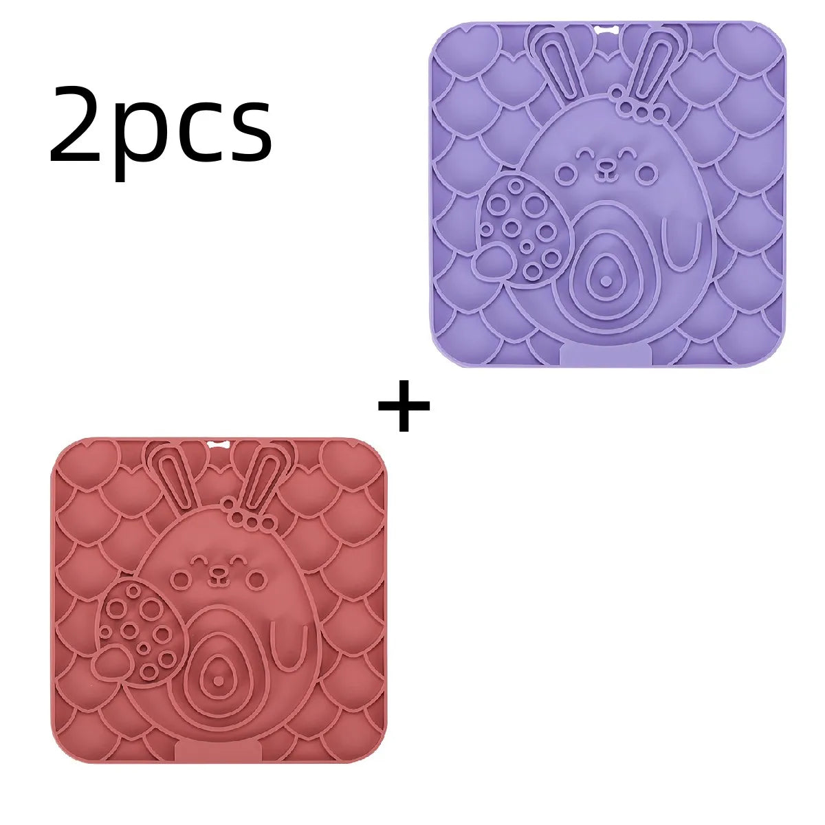 Pet Lick Mat for Dogs & Cats - Calming Distraction Tool for Storms, Vet Visits & Grooming