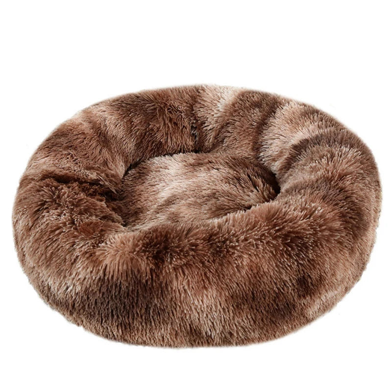 Calming Pet Bed for Dogs & Cats - Anti-Anxiety Donut Bed with Raised Edges for Deep Sleep
