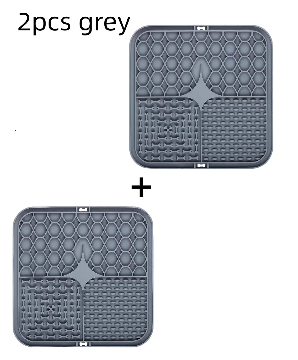 Pet Lick Mat for Dogs & Cats - Calming Distraction Tool for Storms, Vet Visits & Grooming