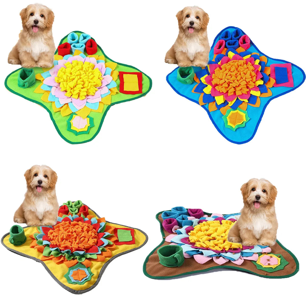 Pet Snuffle Mat for Dogs & Cats - Interactive Feeding Toy for Anxiety Relief & Mental Stimulation