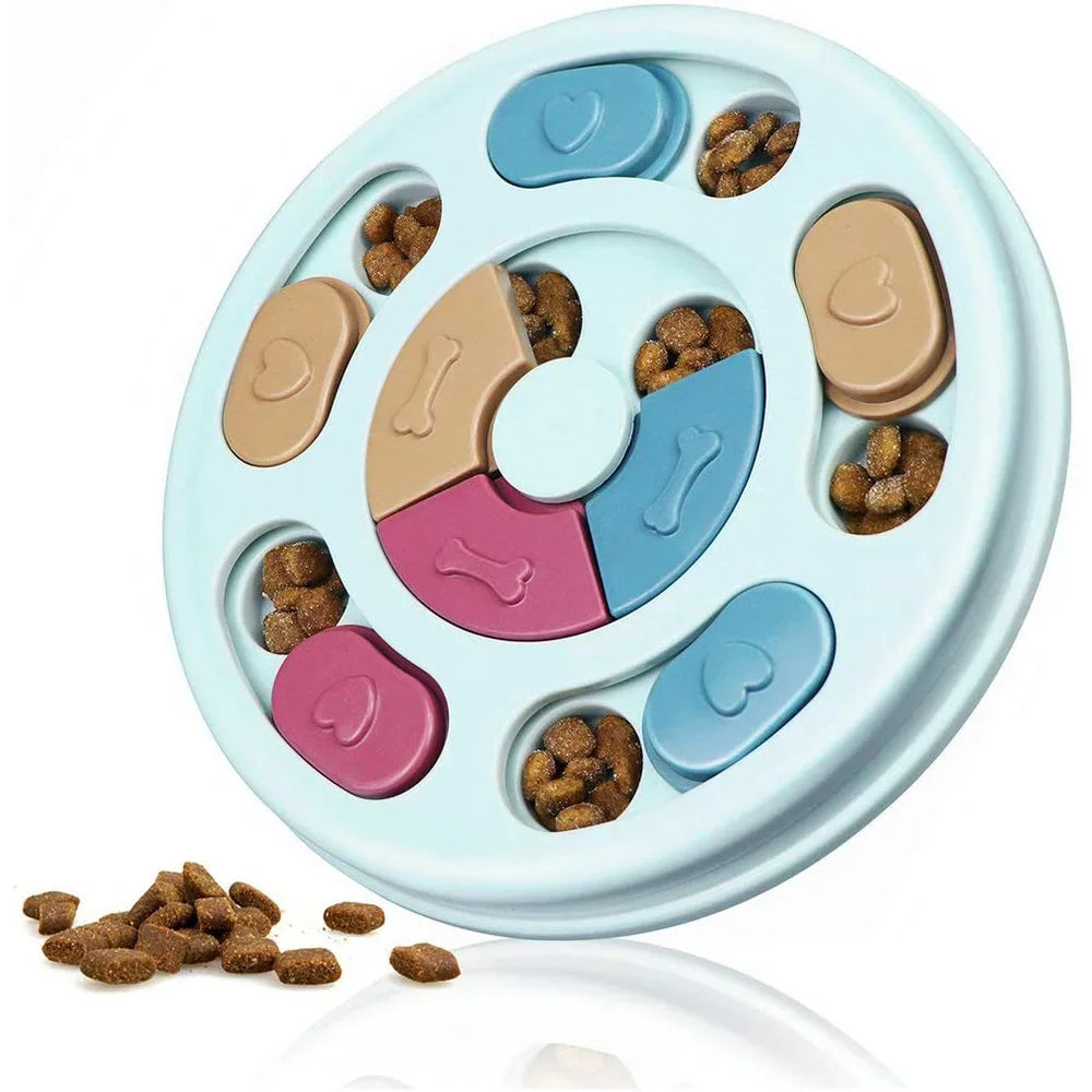 Interactive Puzzle Feeder for Dogs & Cats - Slow Feeding Toy for Anxiety & Mental Enrichment